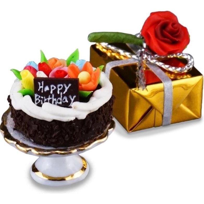 Reutter, Deko Objekt, 001.795/5 - Happy Birthday, Miniatur
