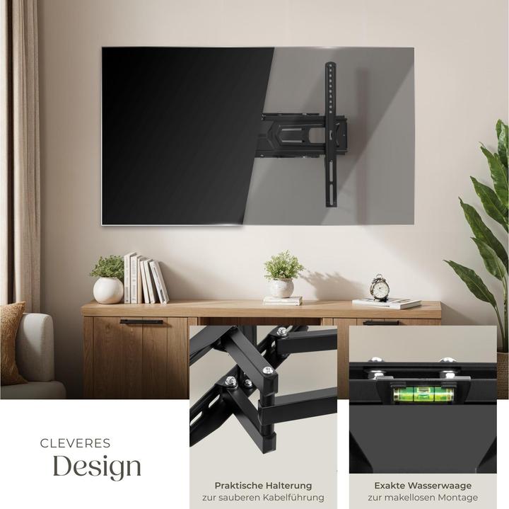 Immagine prodotto tectake Supporto a parete per TV (Muro, 55", 60 kg)