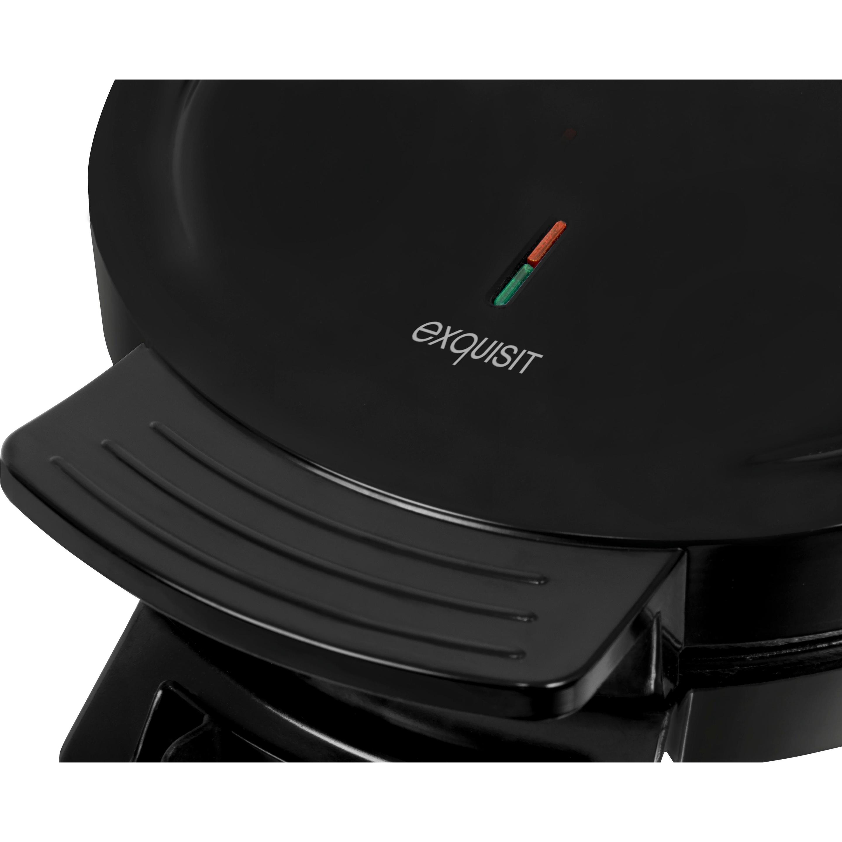 Exquisit WE 3101 sw 1 Waffel(n), Waffeleisen, Schwarz