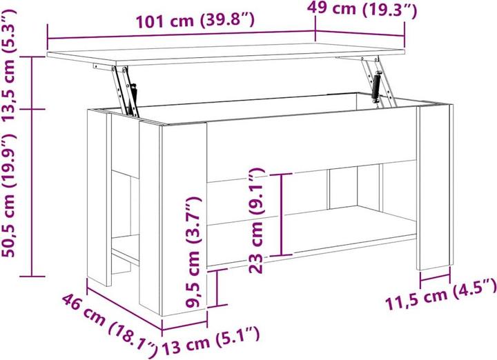 Image du produit vidaXL Couchtisch