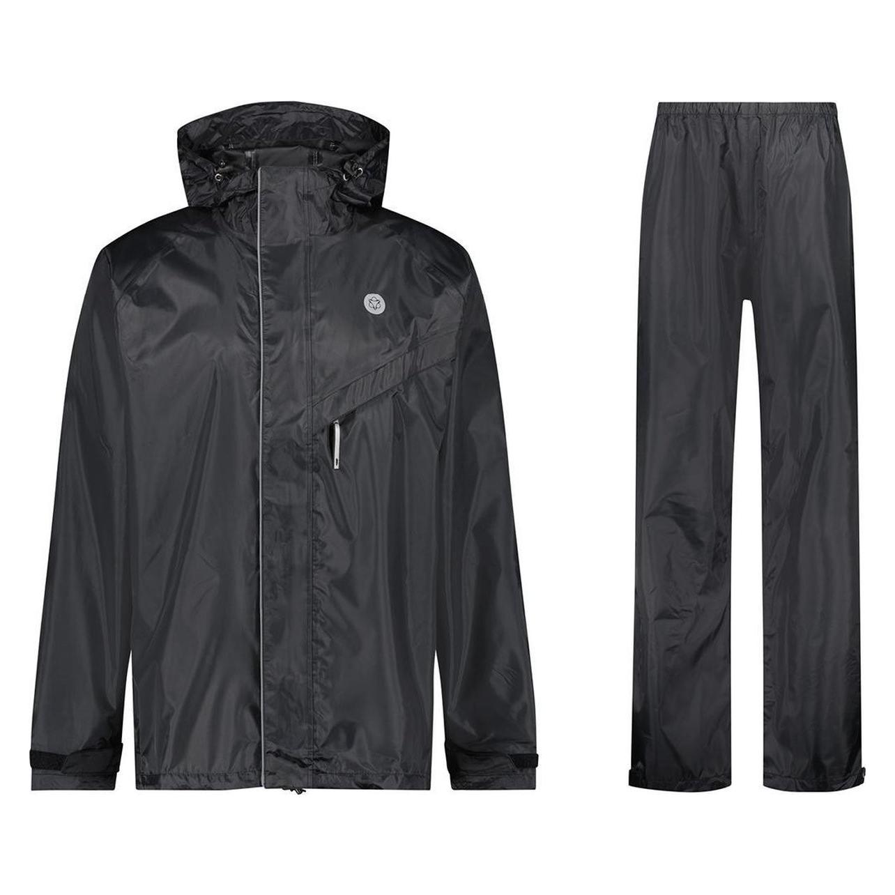 Agu, Mannen, Fietsjassen, Completo Impermeabile Essential Passat (Xxl), Zwart, Xxl