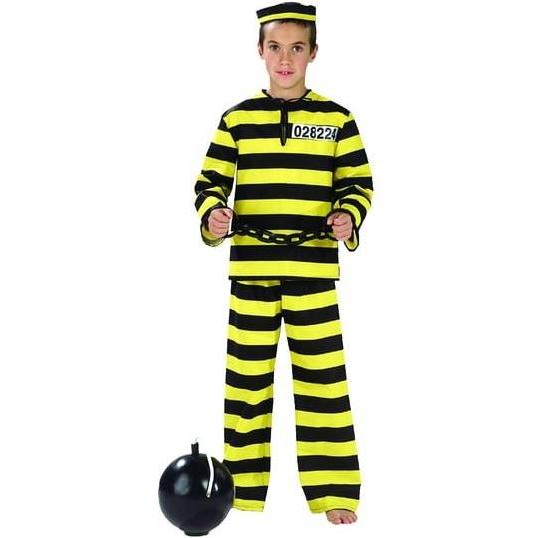 Funny Fashion Häftling Dalton Kinderkostüm (164)