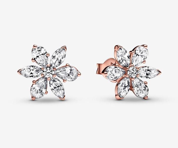 Image du produit Pandora Boucles d'oreilles Sparkling Herbarium Cluster (Argent sterling 925 plaqué or rose)