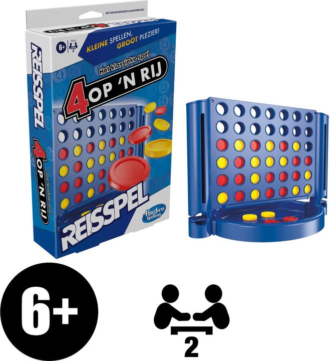 Immagine prodotto Hasbro Gaming 4 op een rij Reisspel (Olandese, 2 Giocatori)