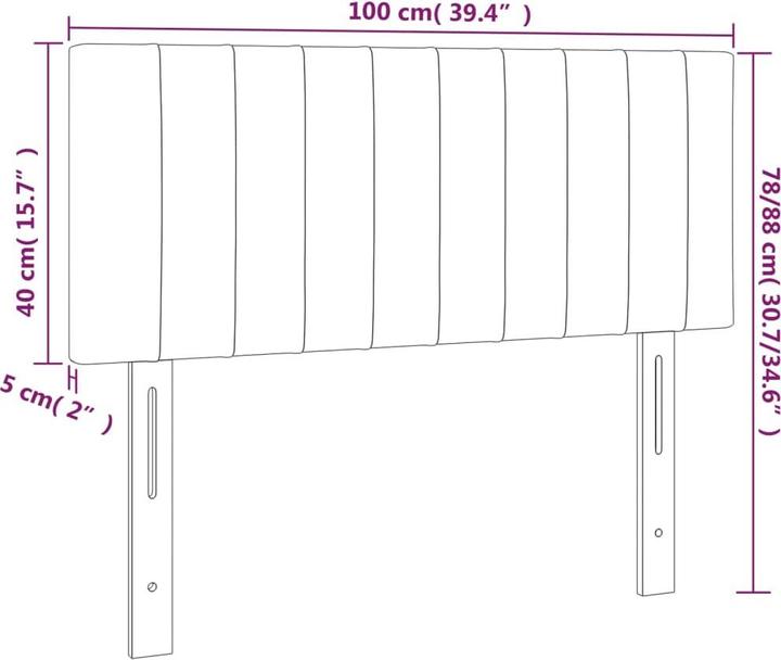 Image du produit vidaXL Laureen (100 x 5 x 88 cm)