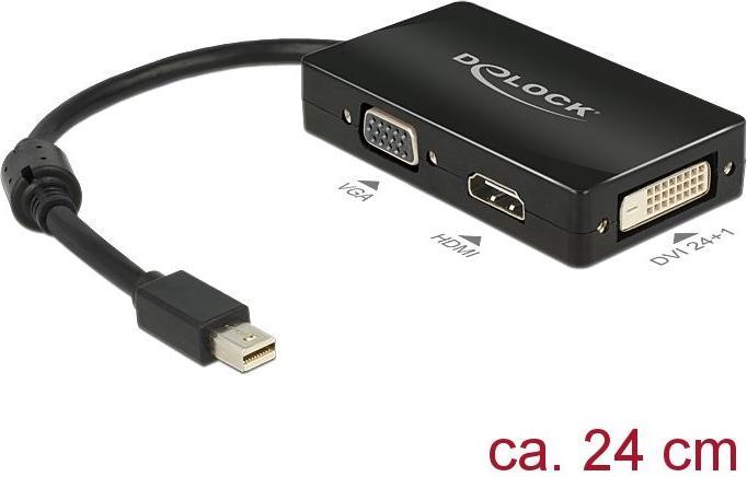 Produktbild Delock Mini DP zu (DVI, HDMI, VGA, 16 cm)