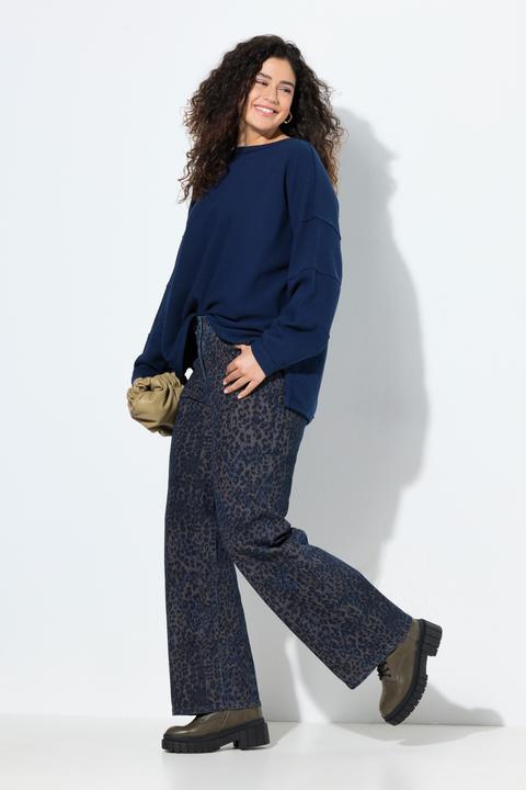 Actual product image Ulla Popken Leopard Print Stretch Fit Jeans (42)