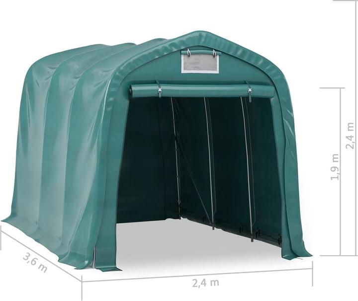 Produktbild vidaXL Garagenzelt (360 cm, 240 cm)