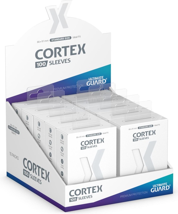 Actual product image Ultimate Guard Card Sleeve Cortex Sleeves Standard Size White 100