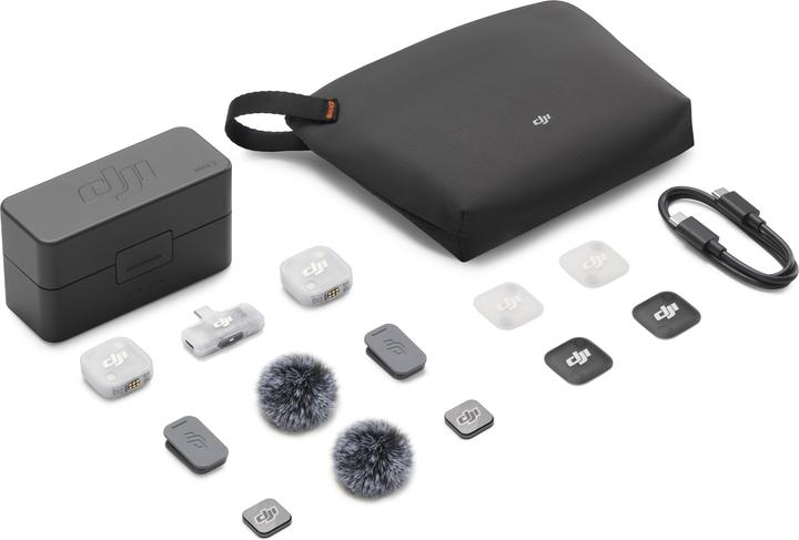Actual product image DJI Mic Mini 2 (2 TX + 1 Mobile RX + Charging Case)