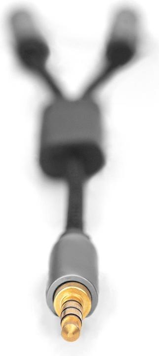 Immagine prodotto Digitus Sdoppiatore audio, jack da 3,5 mm a 2x jack da 3,5 mm (0.20 m)