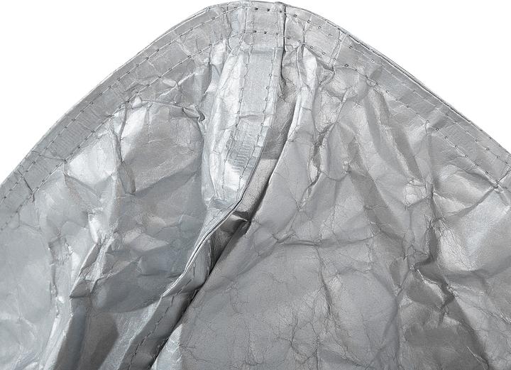 Actual product image Beliani Silver beanbag DROP