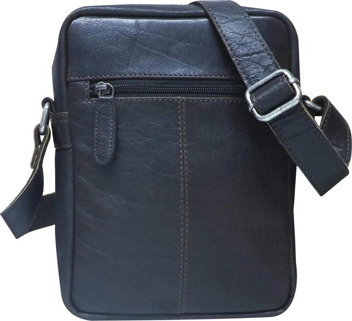 Actual product image Greenwood Herrentasche Echtleder 10 Zoll Sam Vintage Look Braun No.18