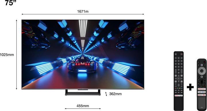 Produktbild TCL 75C735 (75", C735, QLED, 4K, 2022)