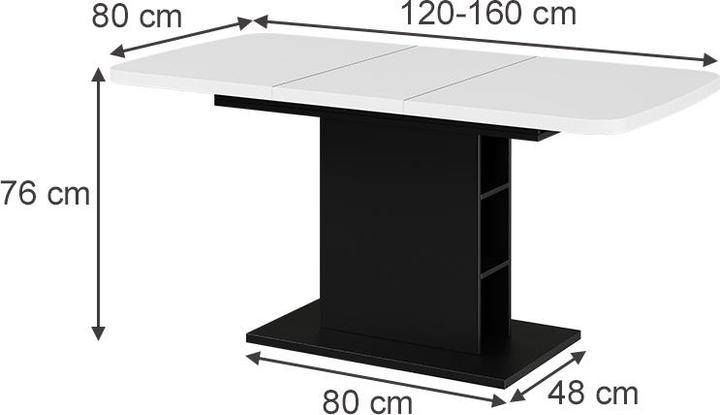 Actual product image Vicco Esszimmertisch Fenaro (80 x 120 x 77.30 cm)