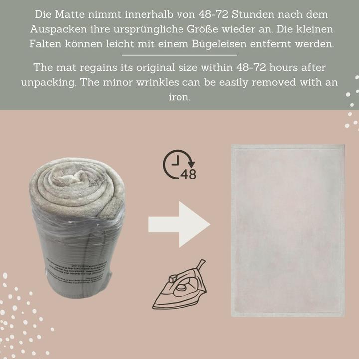 Immagine prodotto Hakuna Matte Tappeto di velluto, nuvola, sabbia di Bali (200 x 150 cm)