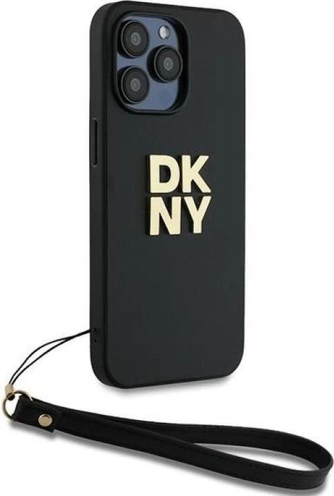 Actual product image DKNY DKHCP14LPBSWSK iPhone 14 Pro 6.1" czarny/black hardcase Wrist Strap Stock Logo (Apple iPhone 14 Pro)
