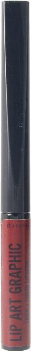 Actual product image Rimmel London Lip Art Graphic liner&liquid lipstick #810-be free (810 Be Free)