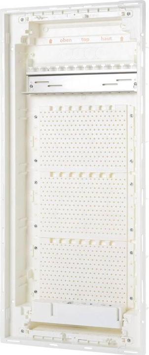 Produktbild F-Tronic HW/UP Kommunikationsverteiler, 4-reihig, Patchfeld, Montageplatte, 3-fach-Steckdose, JUMBO