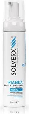 Actual product image Solverx Atopic Skin Face Cleanser And Make-Up Removal Foam And Eyes For Atopic Skin 200Ml (Cleansing Foam, 200 ml)