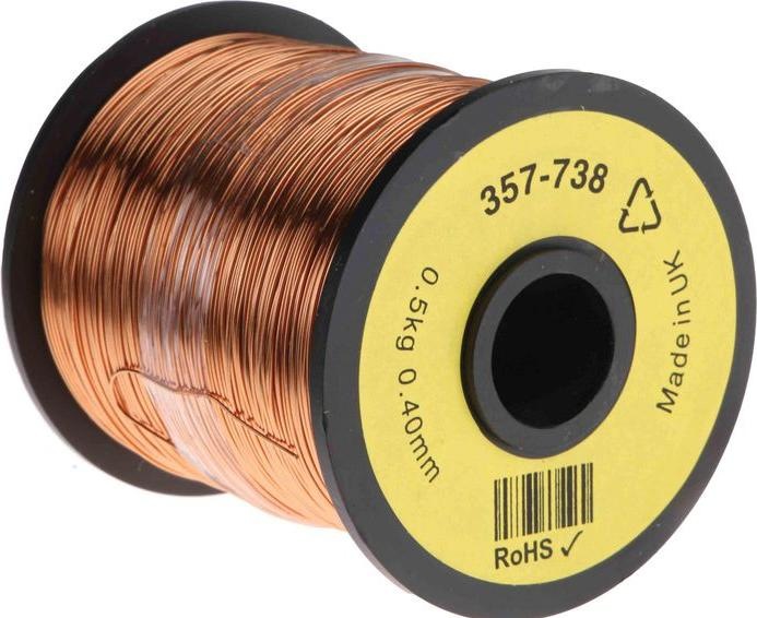 Produktbild Rs Pro Kupferlackdraht 0,4mm PU isoliert 400m (400 m)