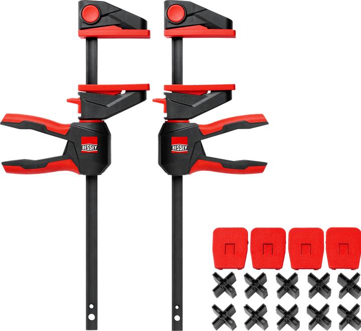 Actual product image Bessey Einhandzwingeset EZ360 für Terrassendielen (450 mm)