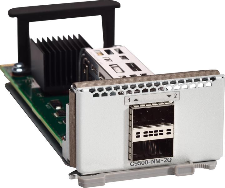 Actual product image Cisco Catalyst 9500 Series Network Module - Expansion Module - 40 Gigabit QSFP+ x 2 - for P/N: C95 (40 Ports)
