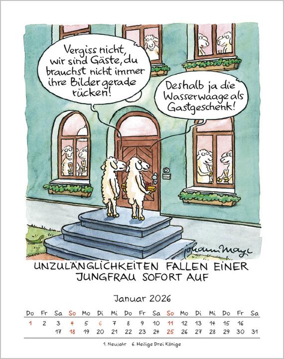 Actual product image Jungfrau 2026 (19 x 24 cm)