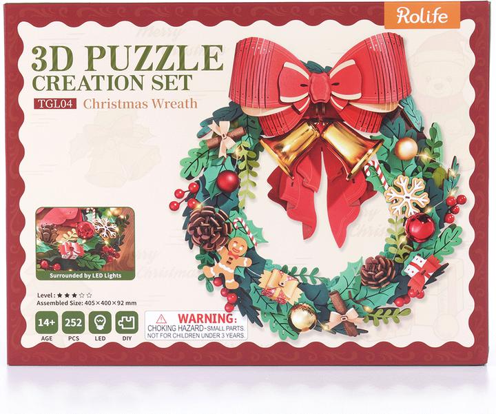 Image du produit Robotime Bausatz Christmas Wreath