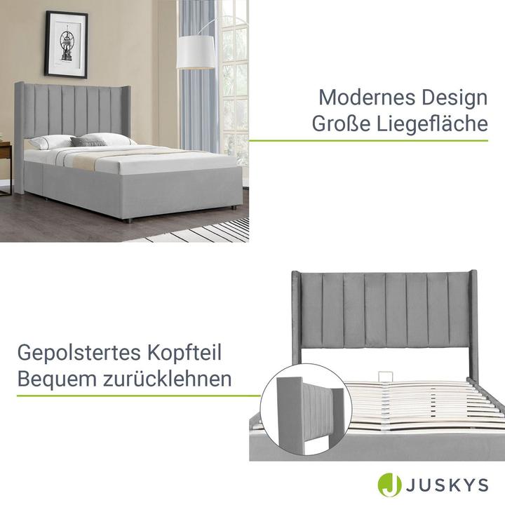 Produktbild Juskys Polsterbett Savona (140 x 200 cm)