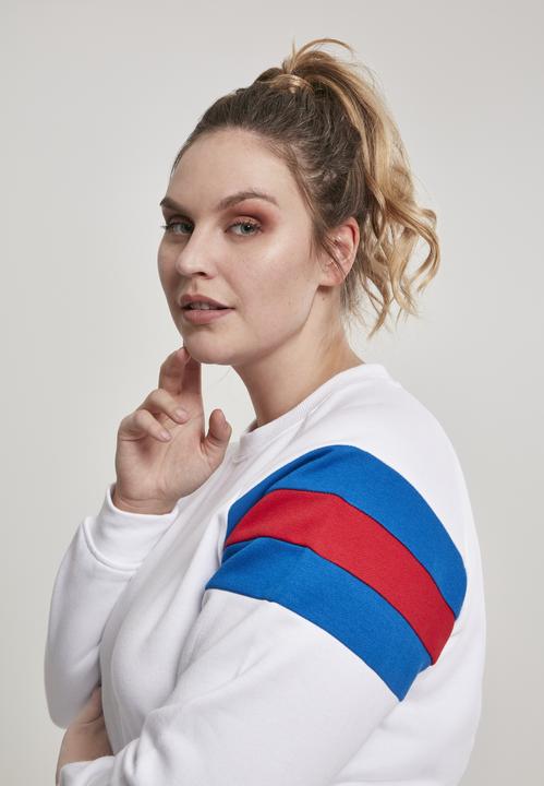Immagine prodotto Urban Classics Girocollo con maniche a strisce da donna (XL)