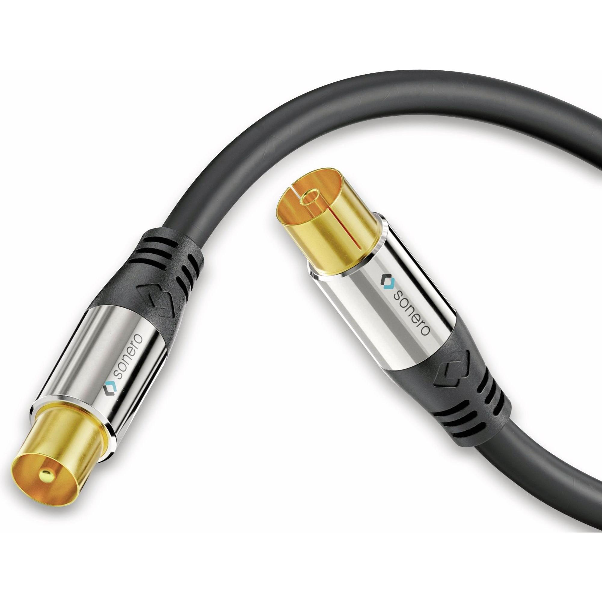 Thumbnail - Purelink Antennen-Kabel 1,5m S-AC000-015 Premium,Koax-Stecker auf Koax-Kupplung (Antennenkabel), Antennenkabel