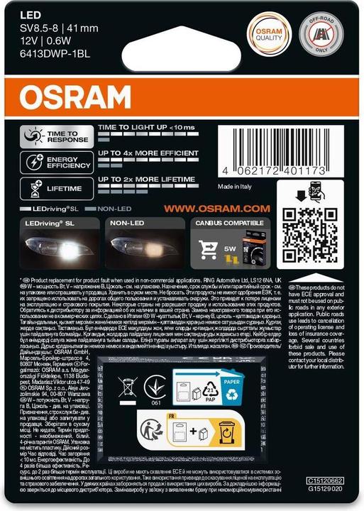 Produktbild Osram LEDriving SL (C5W)