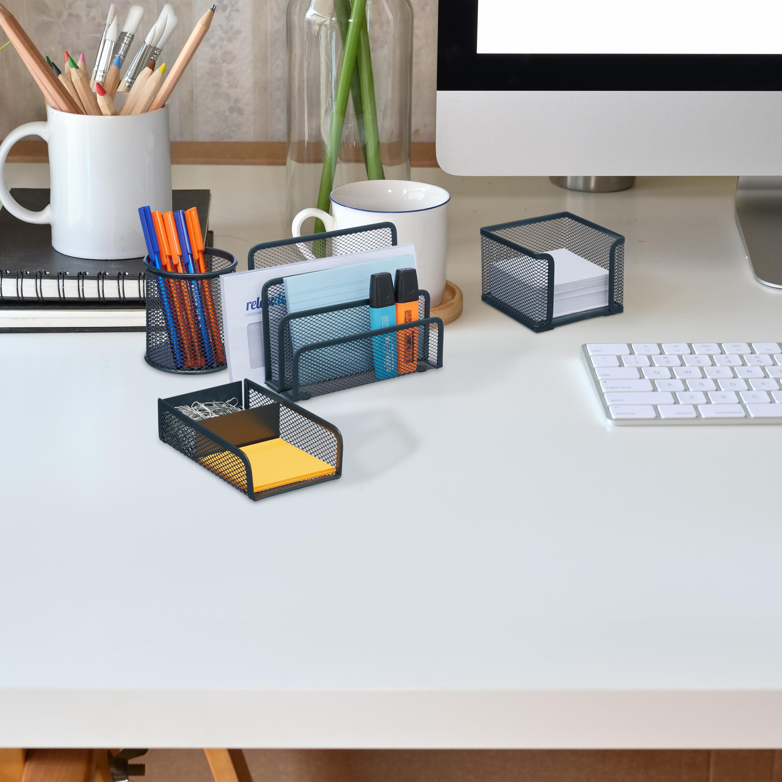 Thumbnail - Relaxdays, Schreibtisch Accessoire, Schreibtischorganizer Set