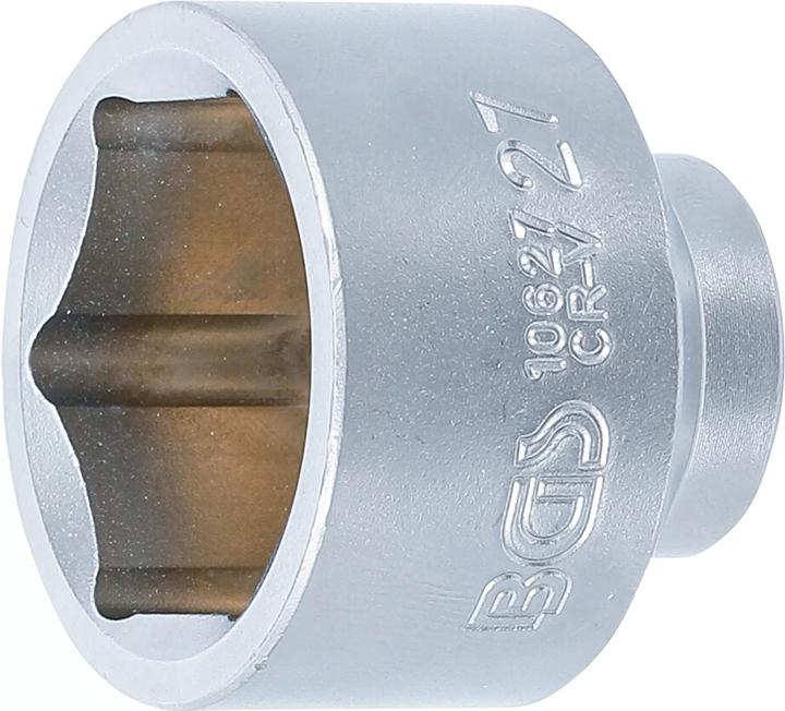 Produktbild BGS Steckschlüssel-Einsatz Sechskant | Antrieb Innenvierkant 10 mm (3/8") | SW 27 mm (27 mm)