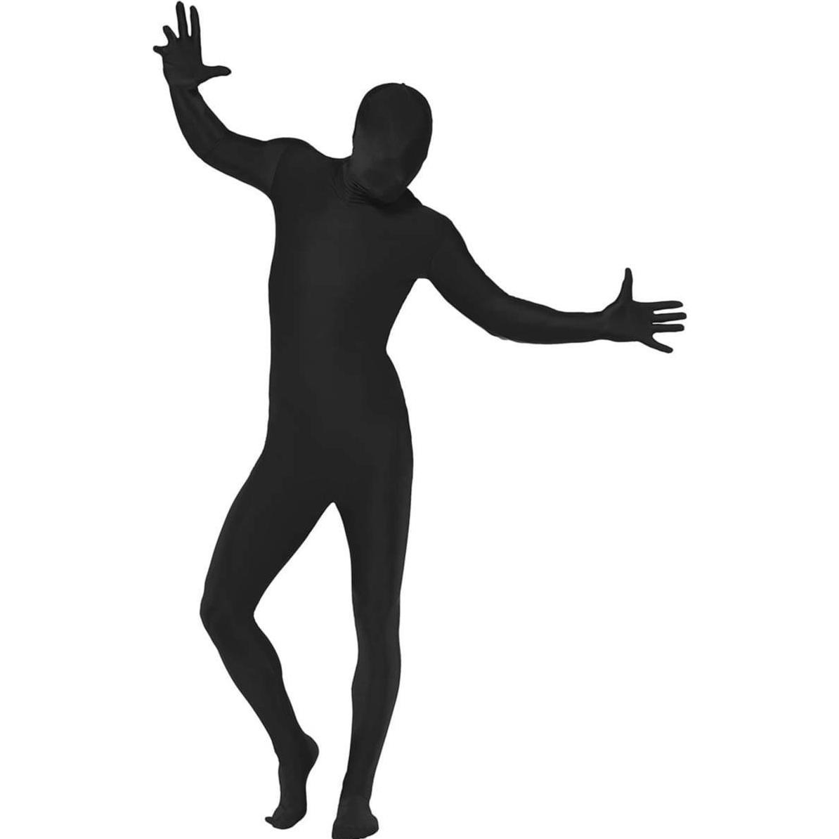 Metamorph Ganzkörperanzug schwarz - für Halloween Karneval (XS)