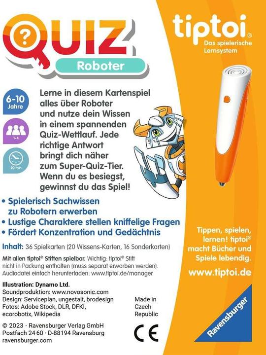 Actual product image tiptoi Robot quiz (German, 6 - 10 years)