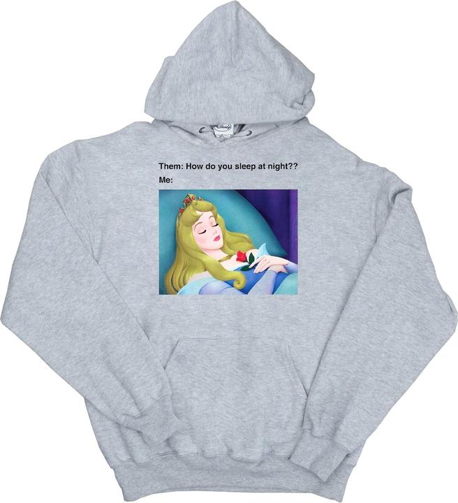 Actual product image Disney Mens Sleeping Beauty Meme Hoodie (M)