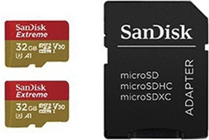 Image du produit SANDISK microSDHC ActionSC 32GB 2x Extr.100MB (32 Go, microSDHC, U3, UHS-I)