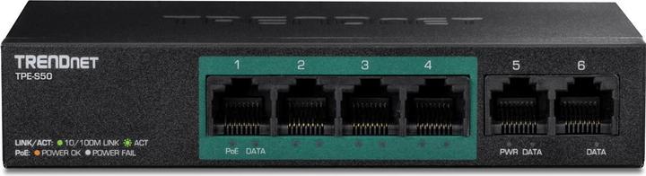 Produktbild Trendnet TPE-S50 5-Port PoE Switch 10/100Mbps 31W (5 Ports)