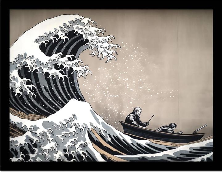 Produktbild Wave Collection Gerahmtes Poster Graffiti Wave (30 x 40 cm)
