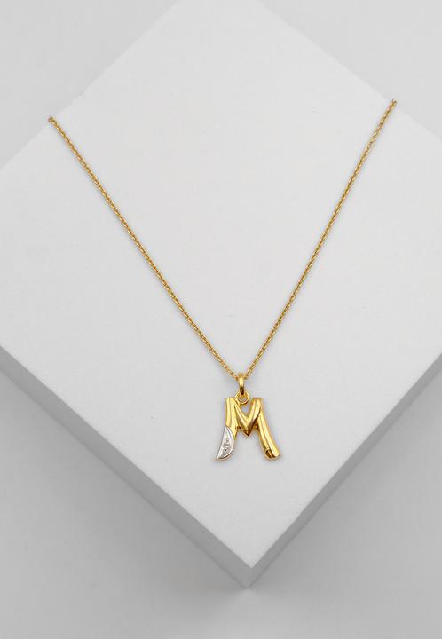 Image du produit Muau Lettre (750, Or blanc, Or jaune 18 carats)