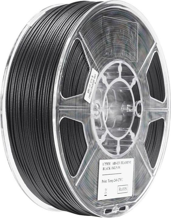 Produktbild eSUN EABS-CF 1,75mm BLACK 1kg (ABS, 1.75 mm, 1000 g)