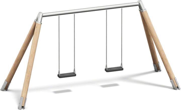 Image du produit Playparc Balançoire double bois/métal