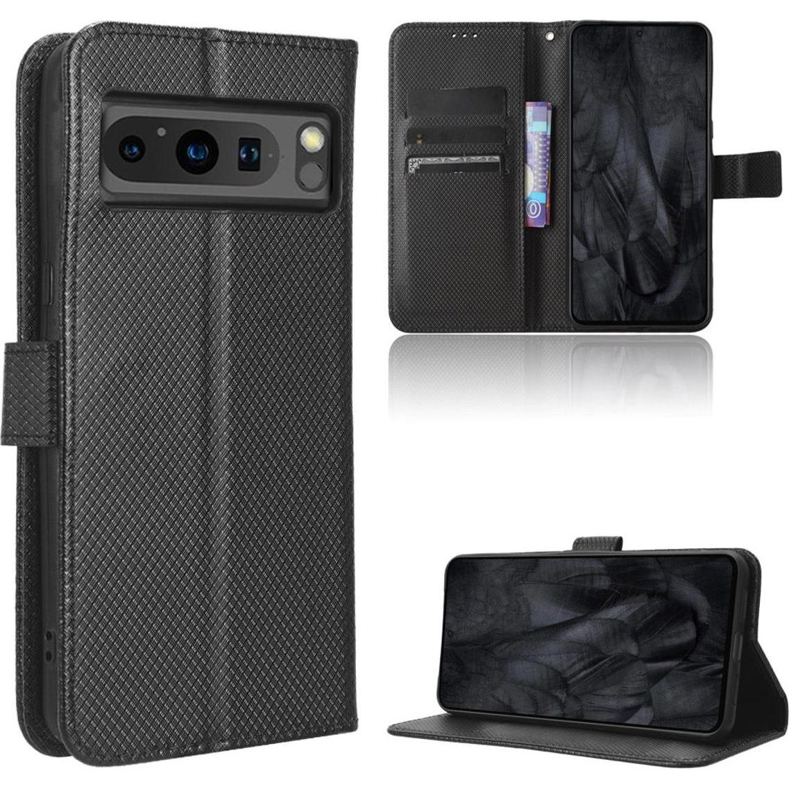 König Design Hülle Handy Schutz für Google Pixel 8 Pro Case Cover Klapp Tasche Bumper Etuis (Google Pixel 8 Pro), Smartp...