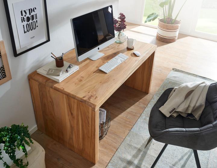 Actual product image FineBuy Desk Brown (160 x 80 x 76 cm)