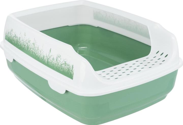 Trixie Katzentoilette Delio mit Rand, 35 x 20 x 48 cm (Katzenklo offen)