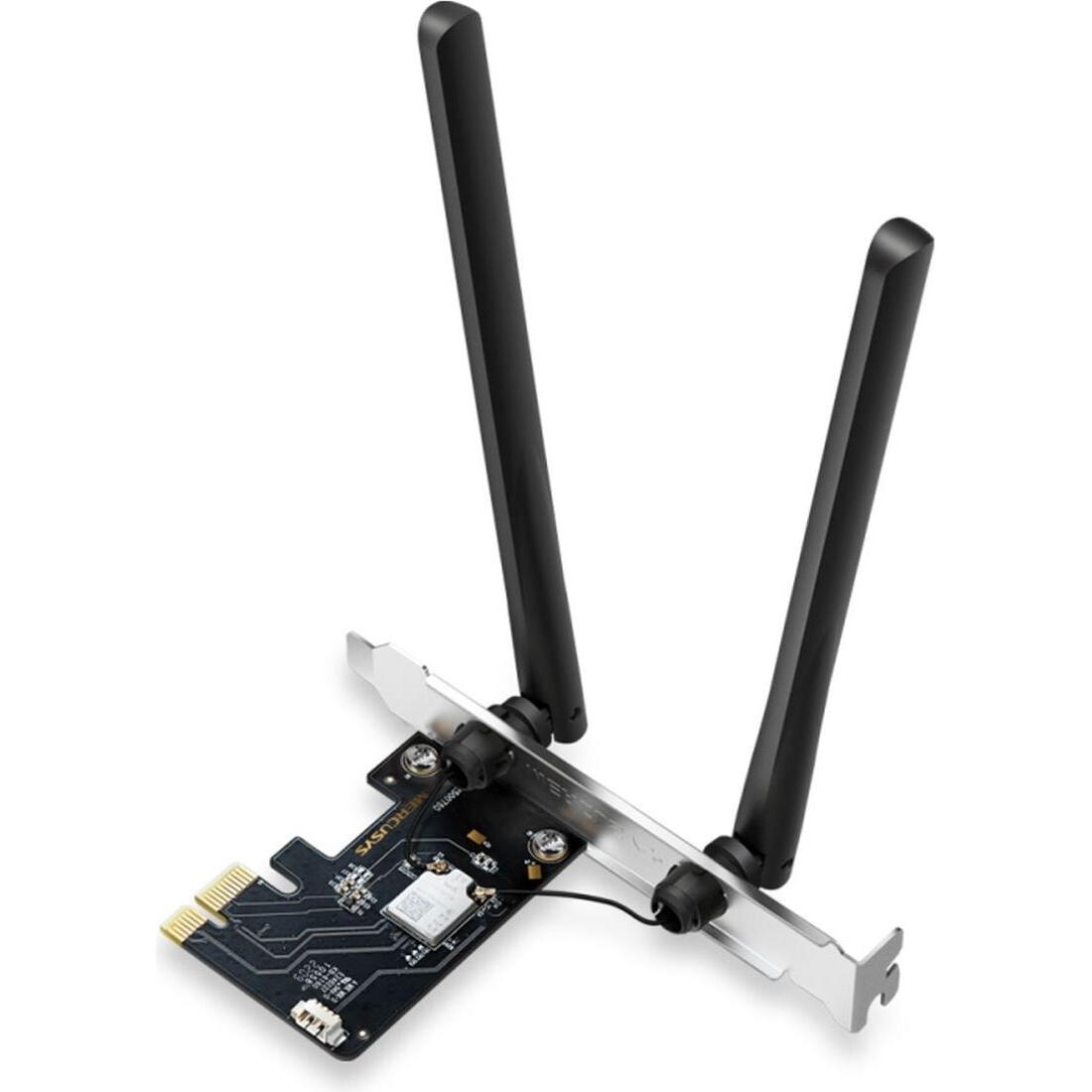 Mercusys MA86XE Scheda di rete WLAN / Bluetooth 5400 Mbit/s integrata (Mini PCI Express), Scheda di rete, Nero