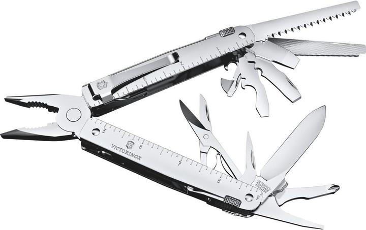 Actual product image Victorinox Swiss Tool MX Clip 3.0327.MKB1 Multitool Silver (26 Functions)