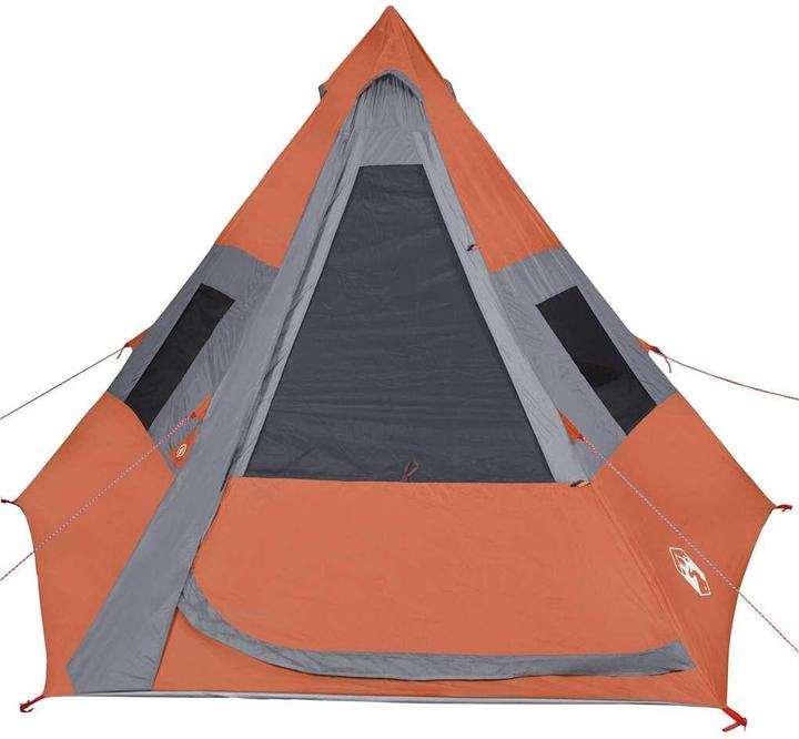 Image du produit vidaXL Tente de camping 7 personnes & Orange 185T Taft (6.40 kg, 7 personnes)